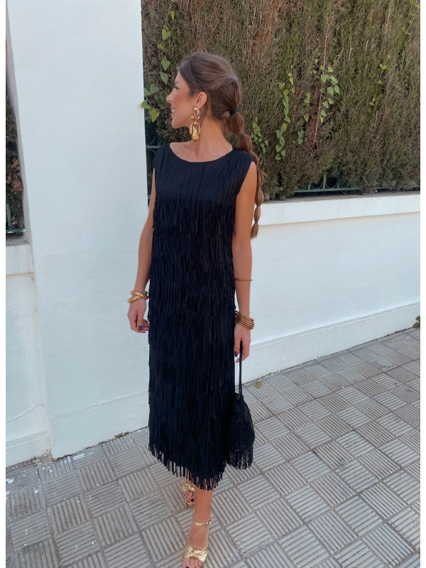 Vestido Cairel sin mangas Negro