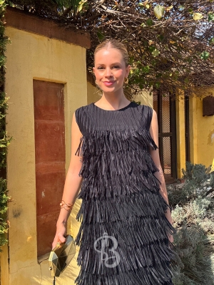 Vestido Cairel sin mangas Negro