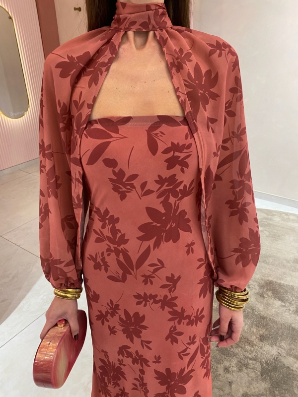Cleophas Coral Dress