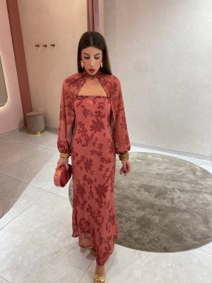 Cleophas Coral Dress