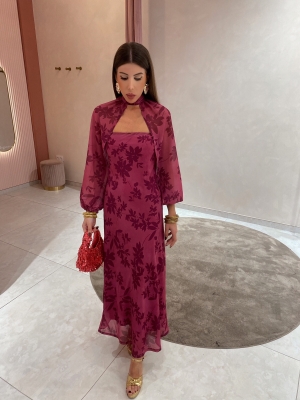 Vestido Cleofás Rosado