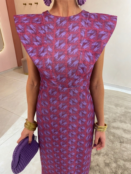 Vestido Murillo Granate/Morado 2