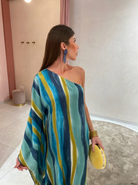 Vestido Piemonte Azul