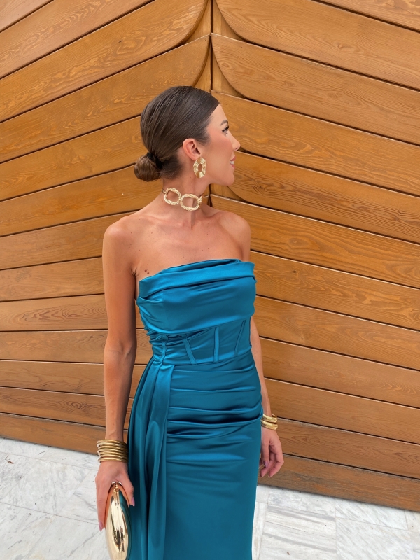 Vestido Ostuni Petróleo