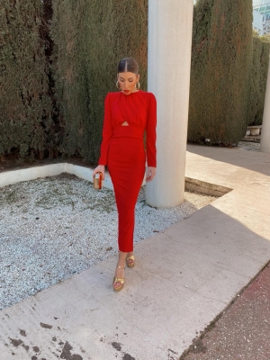 Vestido Yina Rojo