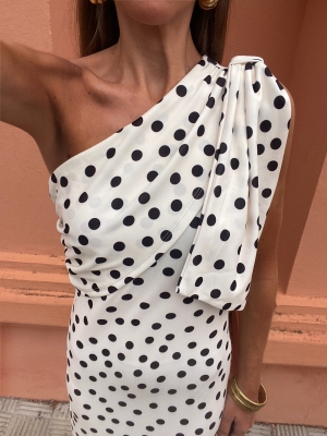 Alpujarra Dress White Polka Dots