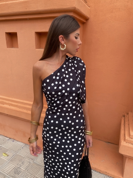 Alpujarra - Robe à pois - Noir 2