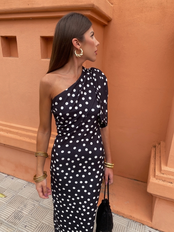 Alpujarra Black Polka Dots Dress