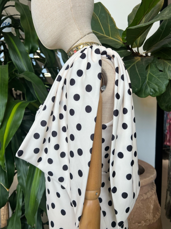 Alpujarra Dress White Polka Dots...