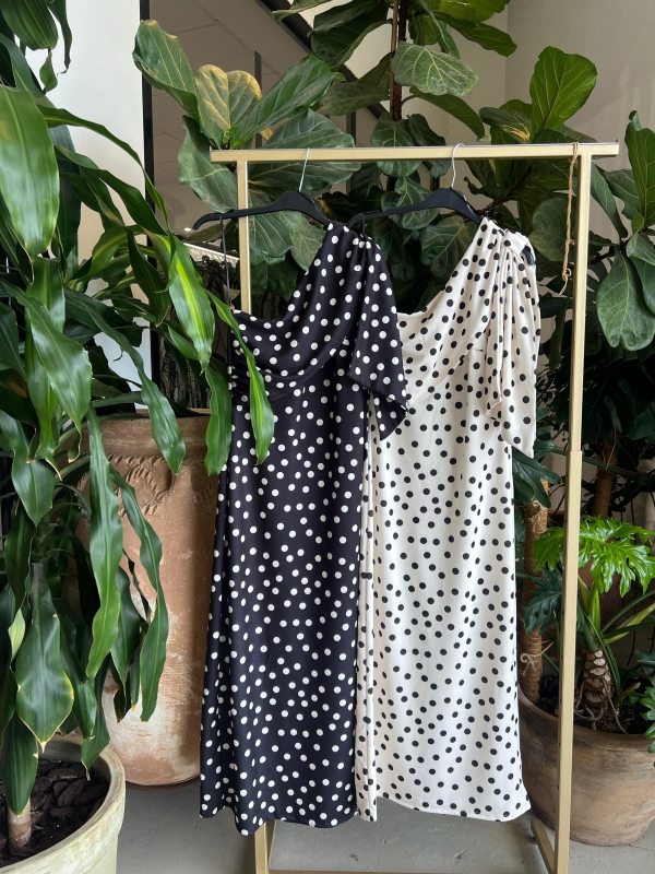 Alpujarra - Robe à pois - Noir