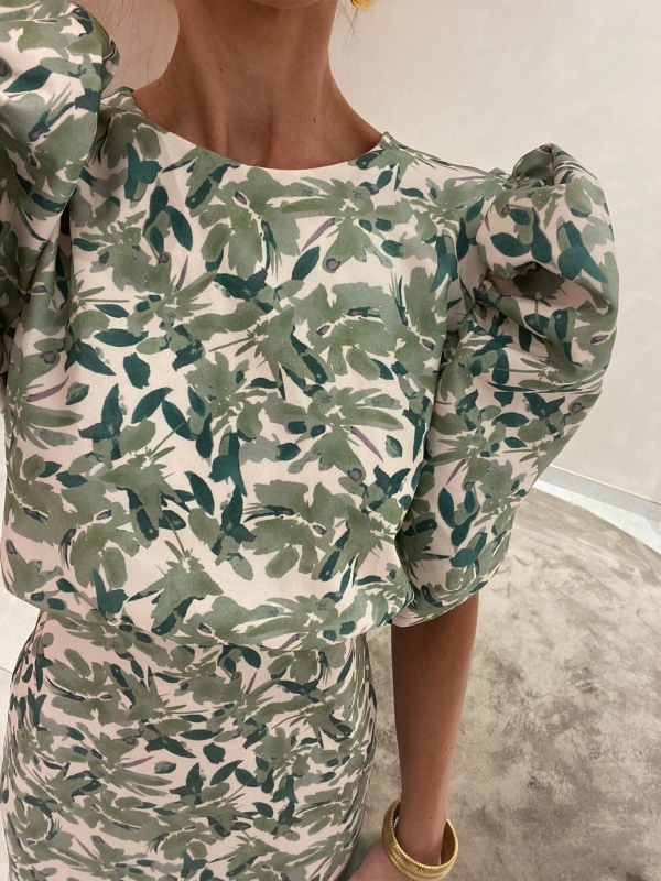 Vestido verde Cebrián