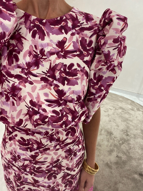 Cebrián Buganvilla Dress