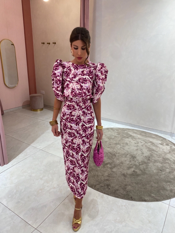 Cebrián Buganvilla Dress