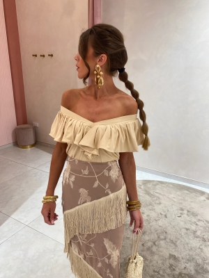 Soleá Camel Skirt