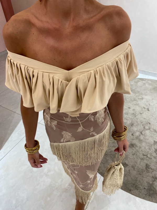 Soleá Camel Skirt