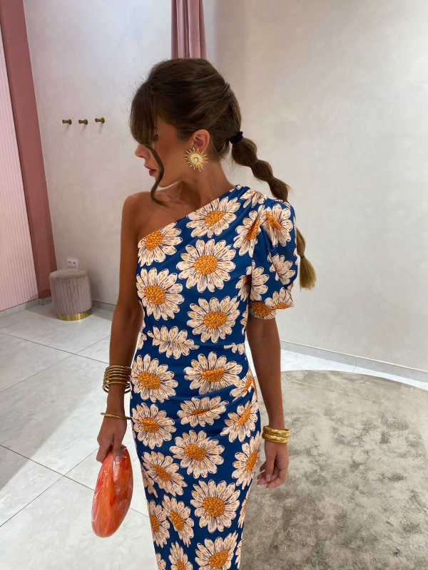 Vestido Margaritas Azul