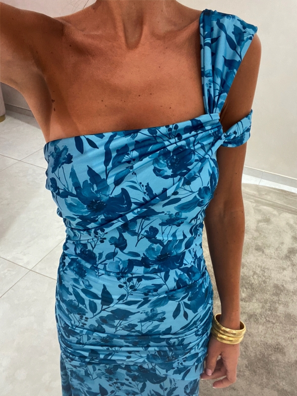 Vestido azul Rubiño