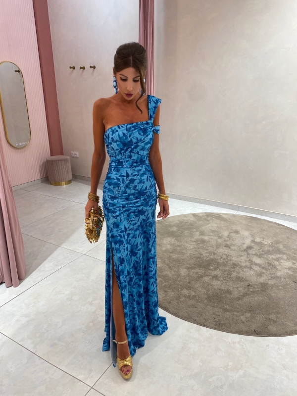 Vestido azul Rubiño