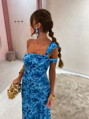 Vestido azul Rubiño