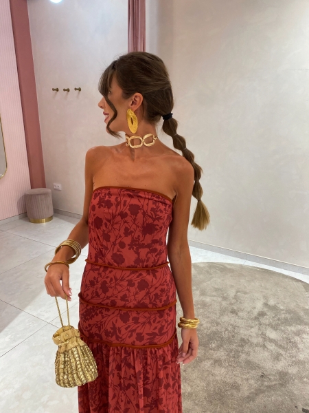 Broceño Vestido avermelhado 2