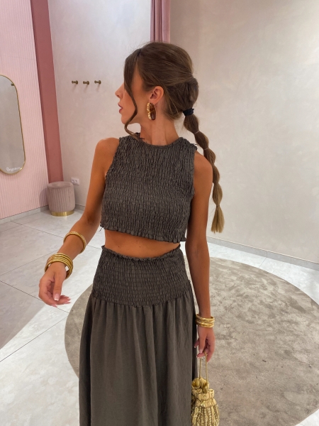 Gandinga Ensemble brun verdâtre