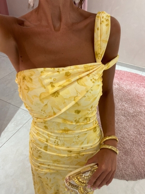 Vestido amarelo Rubiño
