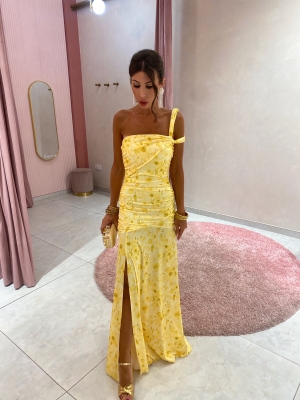 Vestido amarelo Rubiño