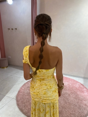 Vestido amarelo Rubiño