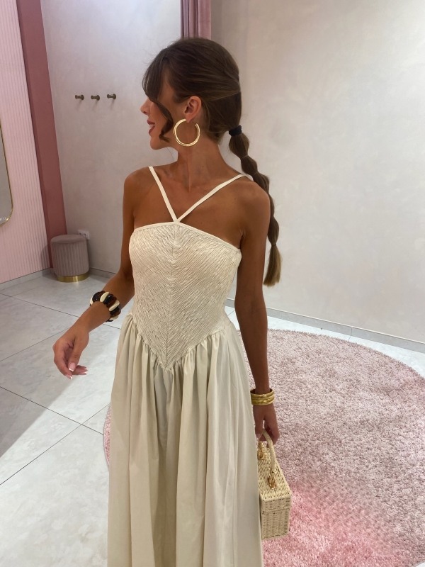 Vestido Azcona Beige