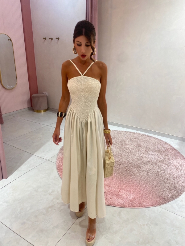 Vestido Azcona Beige