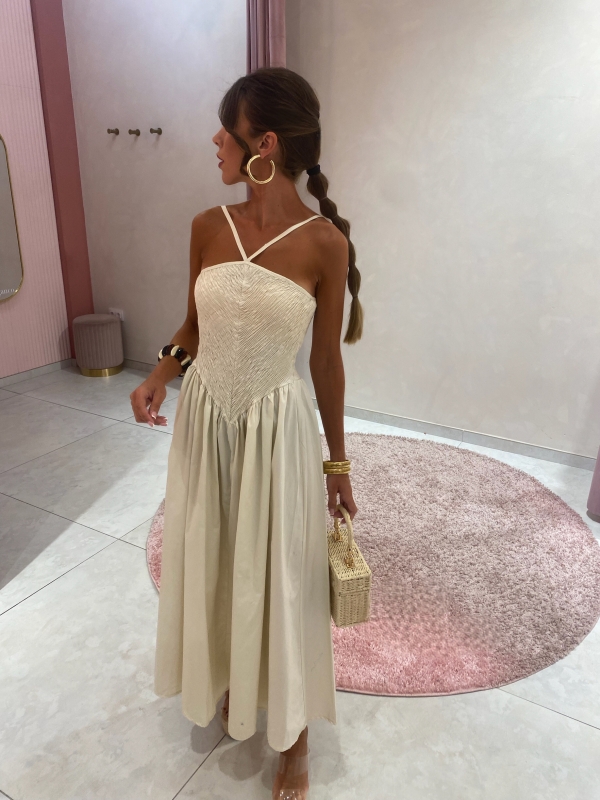 Vestido Azcona Beige