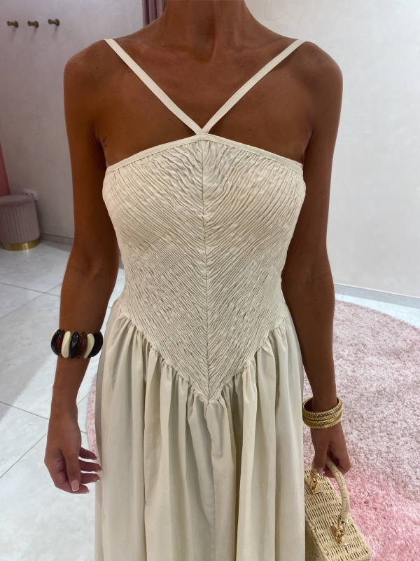 Vestido Azcona Beige