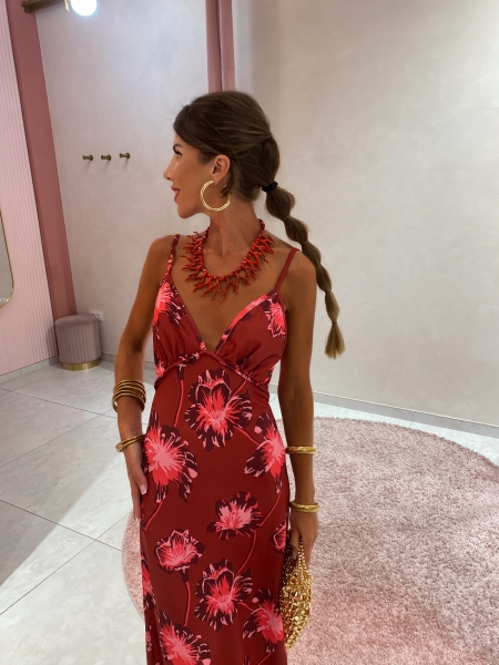 Vestido Sampietro Rojizo 2