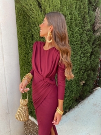 Dress Alfalfa Bordeaux