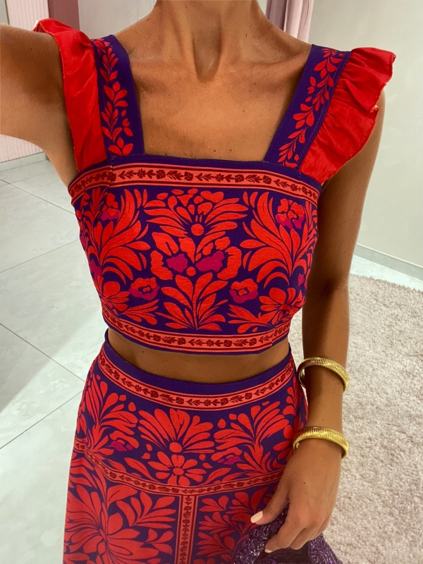 Conjunto Adriana Rojizo