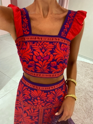 Conjunto Adriana Rojizo