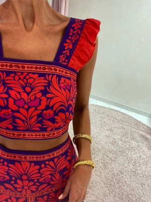 Conjunto Adriana Rojizo