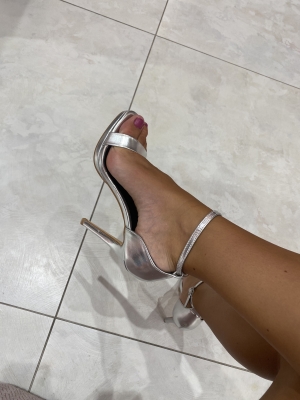 Sandales à talons Gala en argent