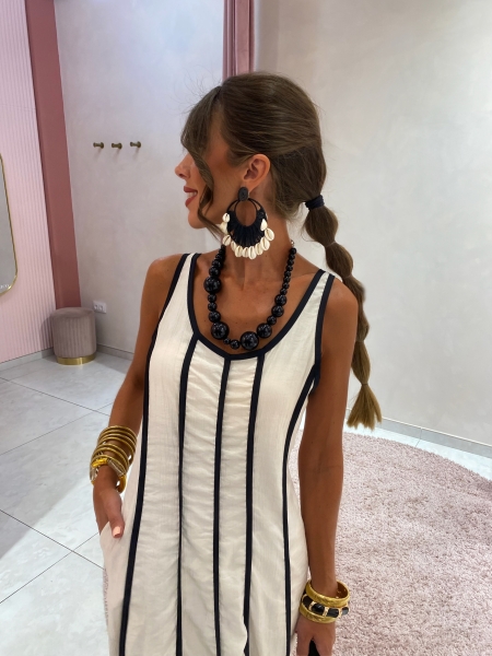 Abito Vargas crema/nero 2