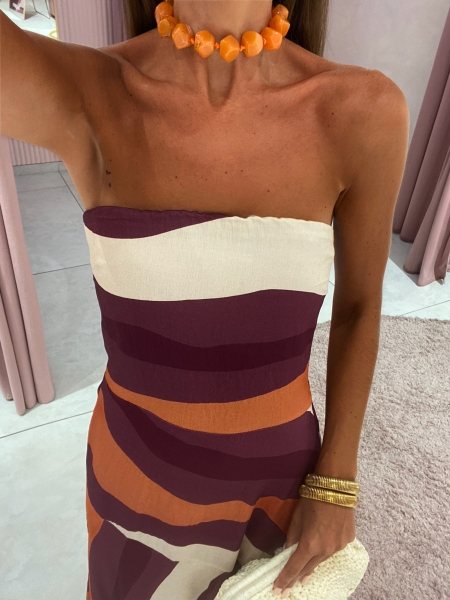 Robe Gia Orange/Pink