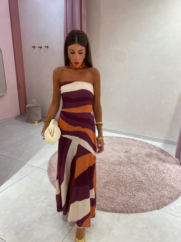 Robe Gia Orange/Pink