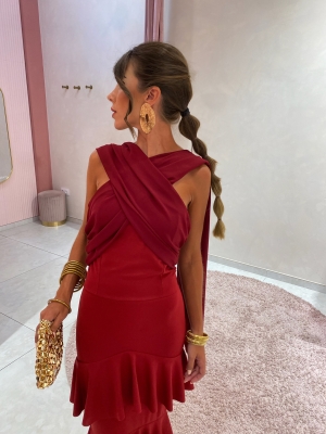 Vestido Promesa Granate