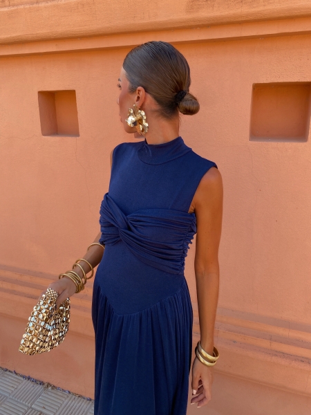 Robe Giovana bleu marine 2