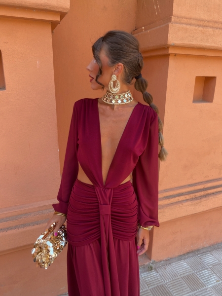 Vestido Albania Granate 2