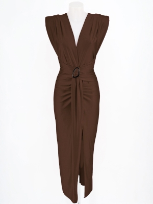 Selena Brown Dress