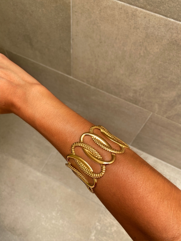 Pulseira oval mista