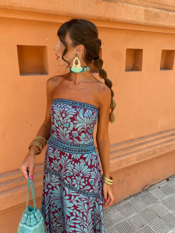 Adriana - Vestito turchese