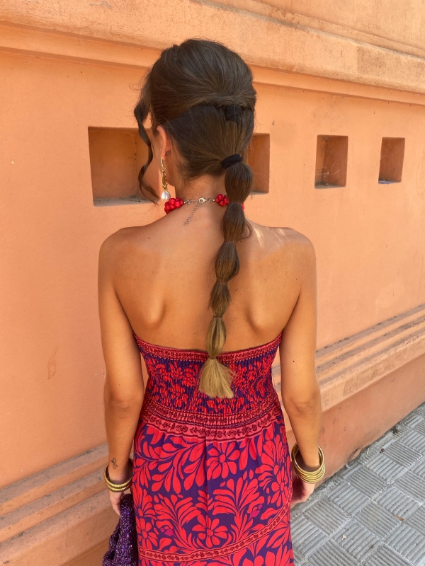 Vestido Adriana Rojizo