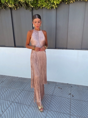 Abito Corina Beige/Rosita