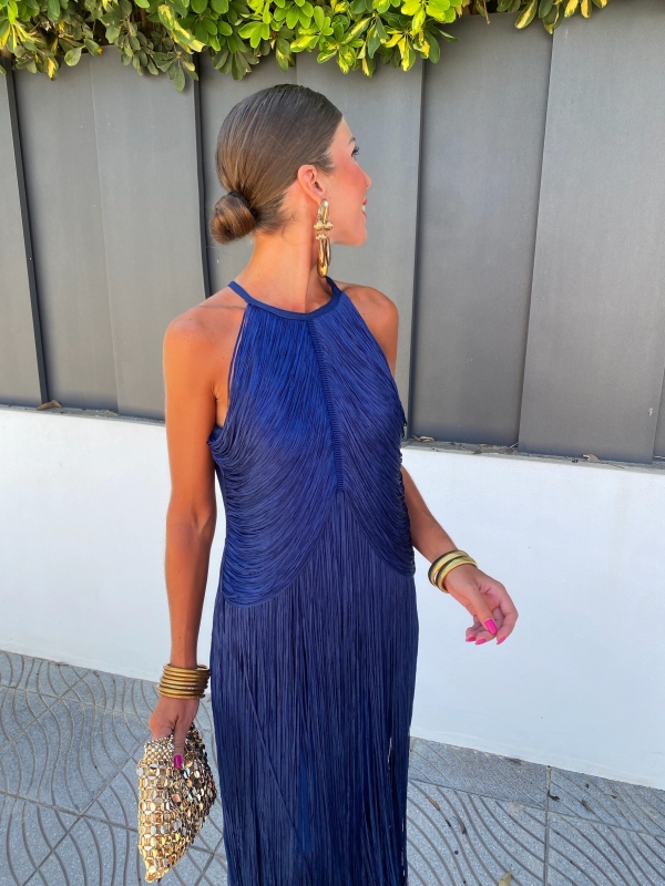 Vestido Corina Azul Marino